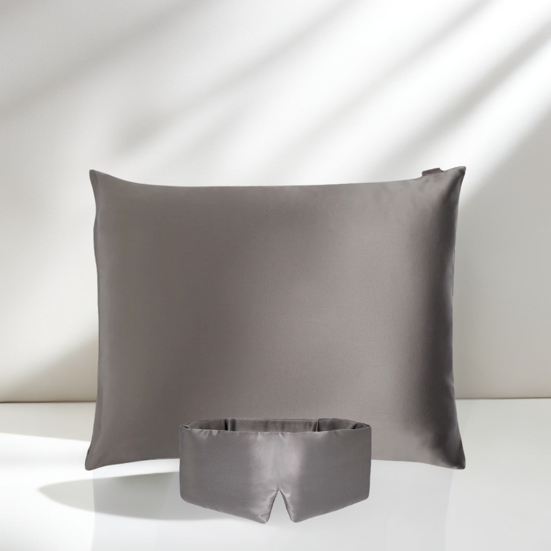 Kit Bellune® – Fronha e Máscara de Seda para Dormir