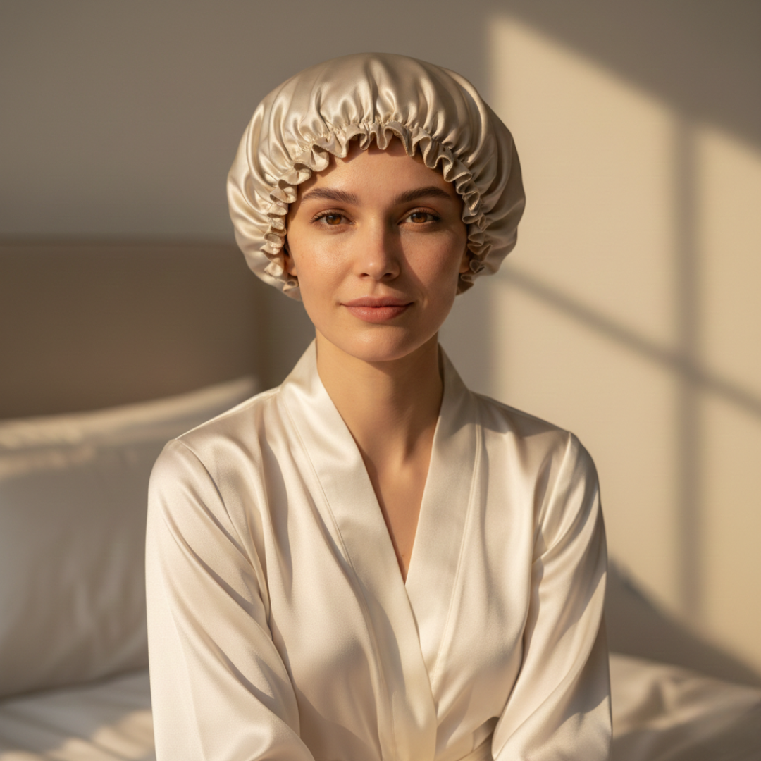 Touca de Seda Premium Essencial – Bellune®