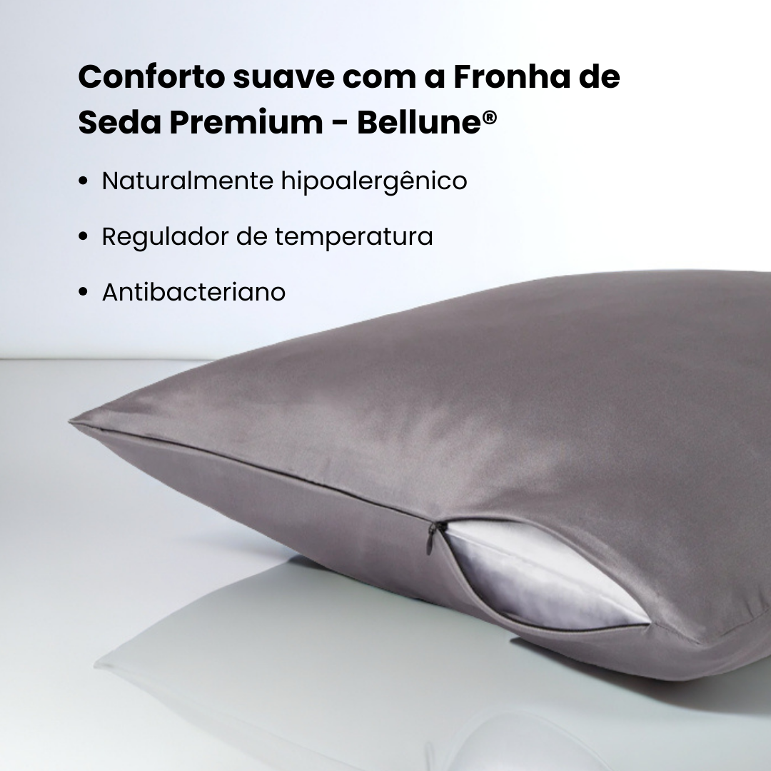 Kit Bellune® – 2 Fronhas de Seda Premium
