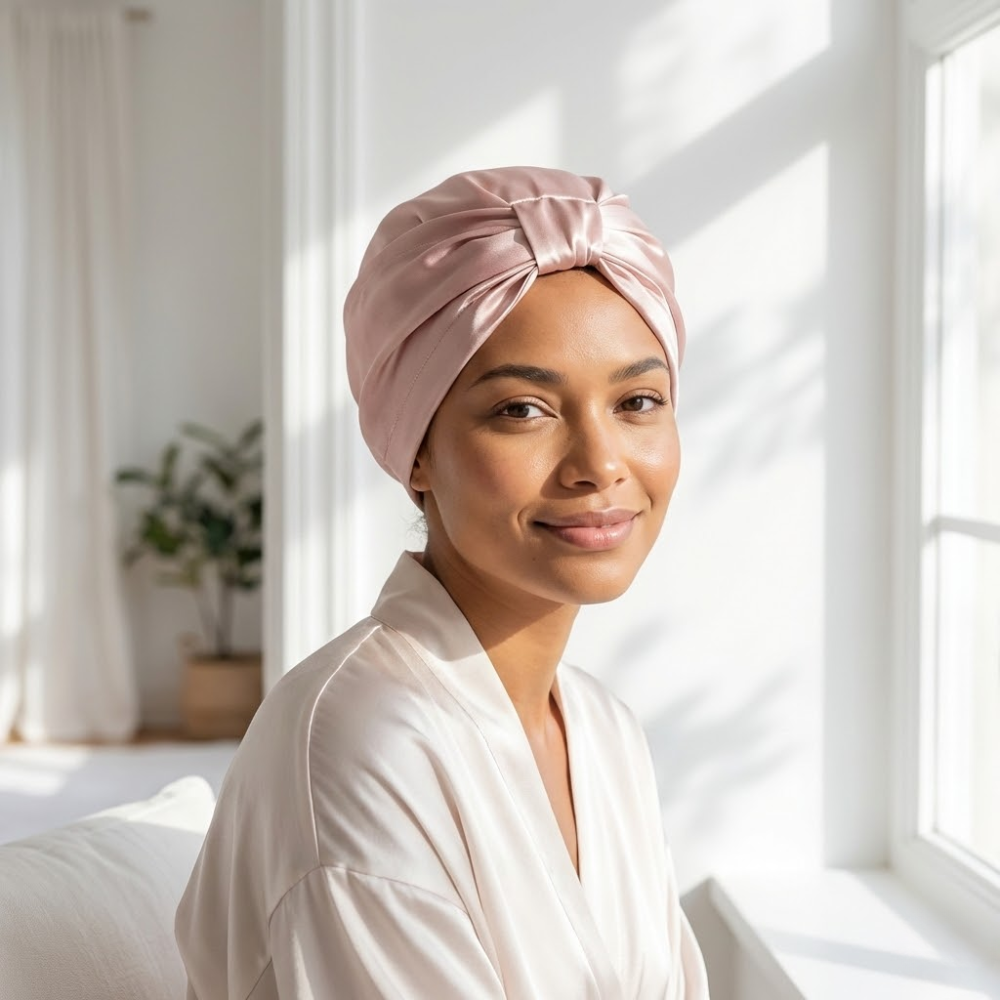 Touca de Seda Premium Signature – Bellune®