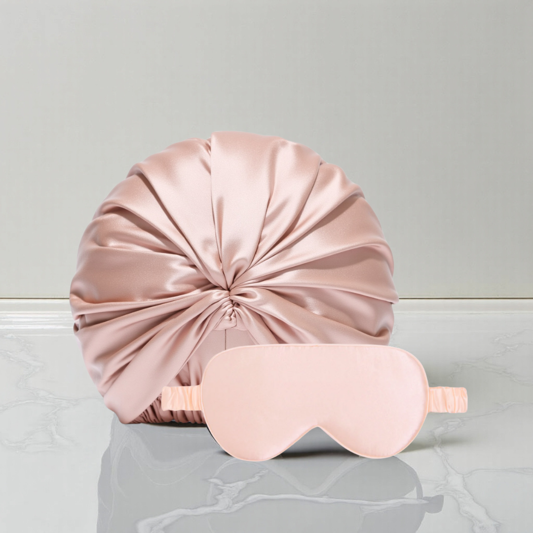 Kit Bellune® – Touca e Máscara de Seda Clássica