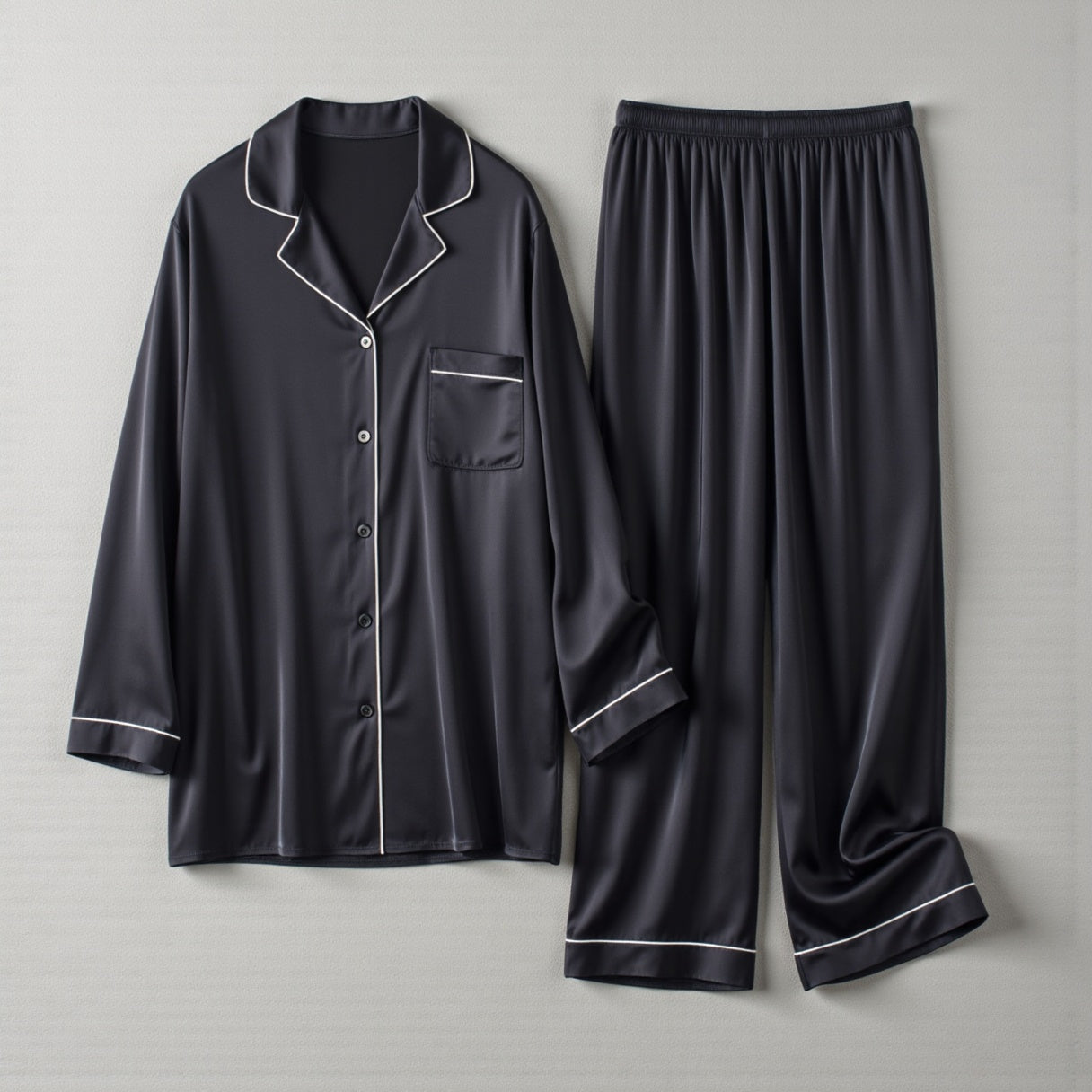 Pijama Longo de Seda Premium